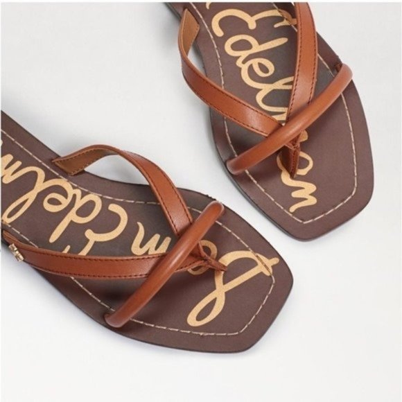 SAM EDELMAN Abbey Flip Flop Sandal in Ginger Brown